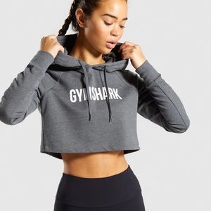Training cropped hoodie